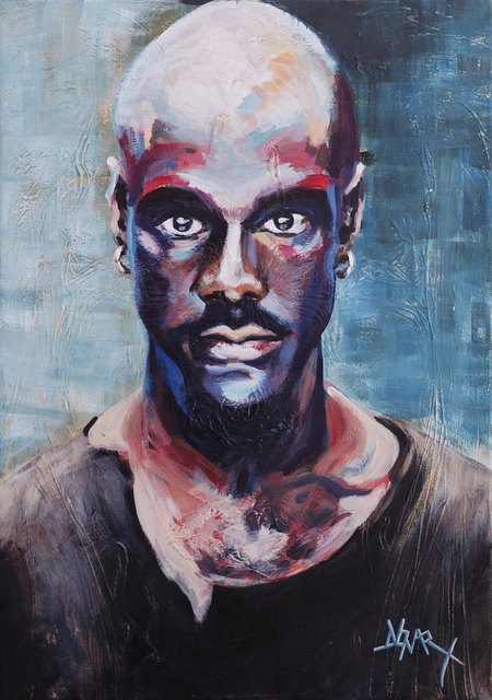 Black Man_Acrylique sur toile 50cmX70cm