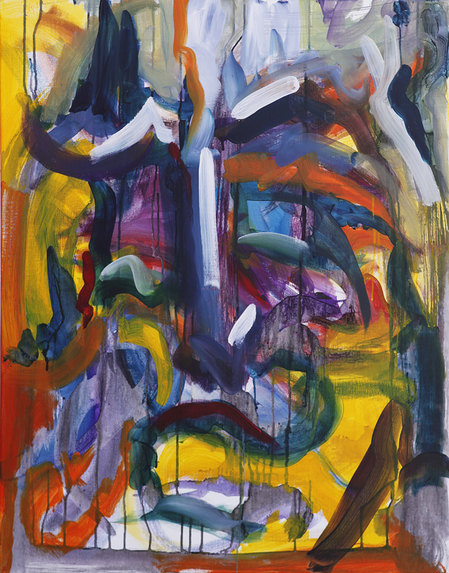 L&acirc;cher prise 1_Acrylique sur toile 80cmX100cm