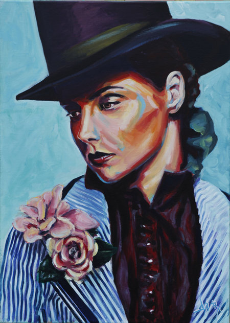 La Cavali&egrave;re_Acrylique sur Toile_50X70cm