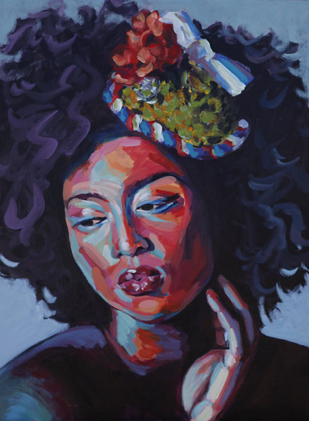 Beaut&eacute; color&eacute;e_Acrylique sur toile 50cmX70cm