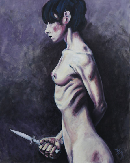 Lame bless&eacute;e I_Acrylique sur toile_80x100