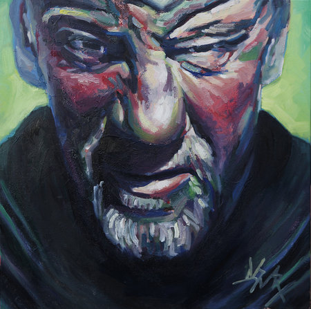 Sans titre_huile sur toile_80X80
