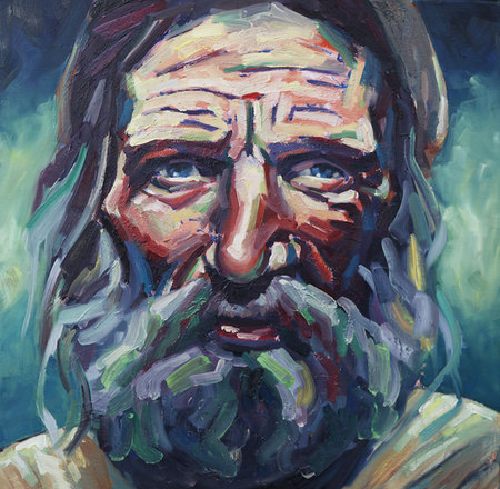 Sans titre_huile sur toile_80X80