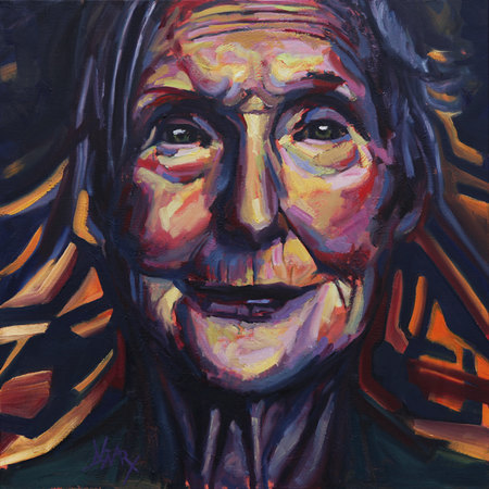 Sans titre_Huile sur toile_80X80