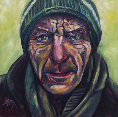 Sans titre_Huile sur toile_80X80