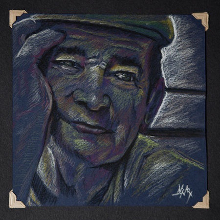 Inconnu II_2012_16X16_crayons de couleurs sur papier