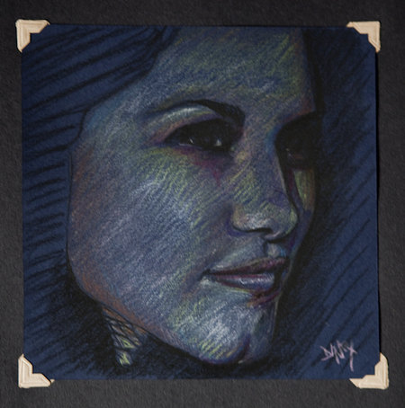 Lina_2012_16X16_crayons de couleurs sur papier