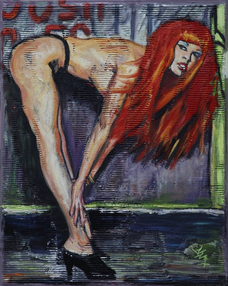 Please Love Me II_Technique Mixte sur toile_80X100