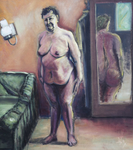 Miroir &Ocirc; Miroir_Acryliques sur toile_80x90