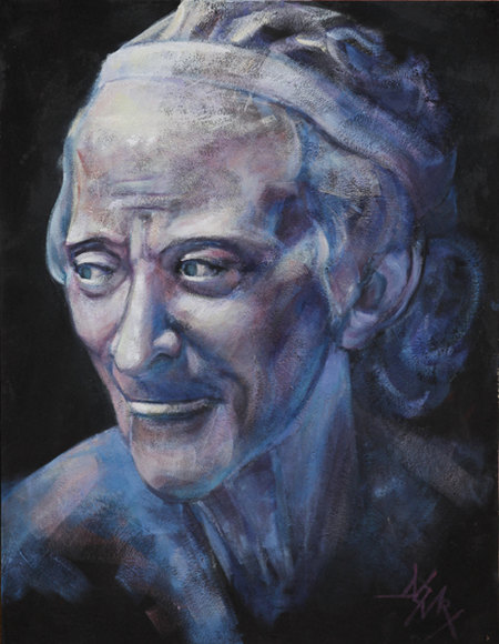 Voltaire_70x90_Acrylique sur contreplaqu&eacute;