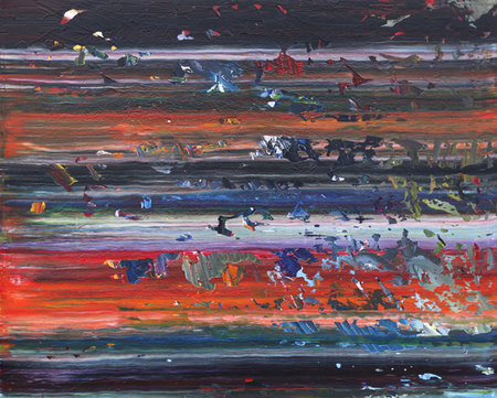 Stripe 2_100x80 cm_Acrylique et huile sur toile