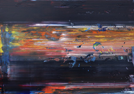 Stripe 3_100x80 cm_Acrylique et huile sur toile