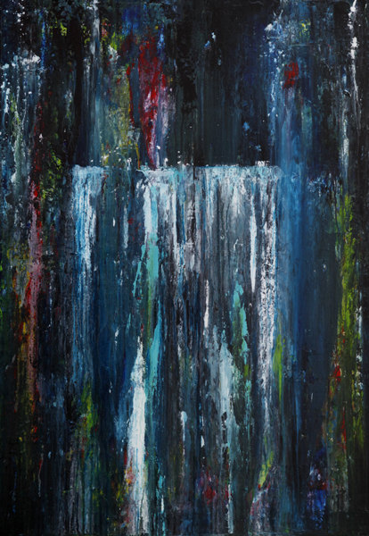 Stripe 15_81x116 cm_Acrylique sur toile