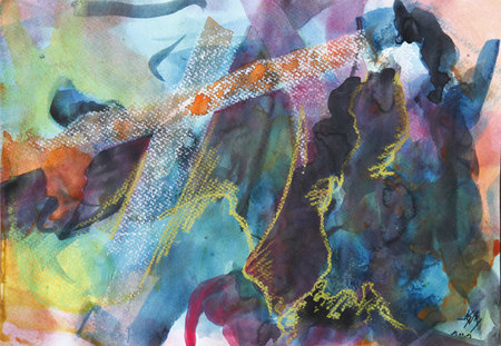 Composition_aquarelle et autres_mars 2013