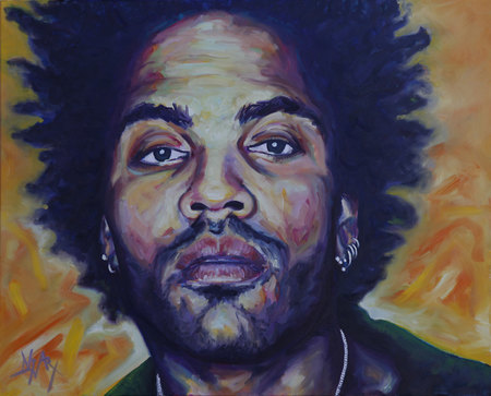 2013 07_Huile sur toile_100x80_Lenny  Kravitz