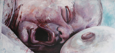 2013 08 15_Acrylique sur toile_150x70_Une nouvelle naissance