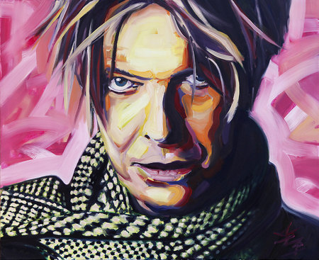 2014_Huile sur toile_100x80_David Bowie