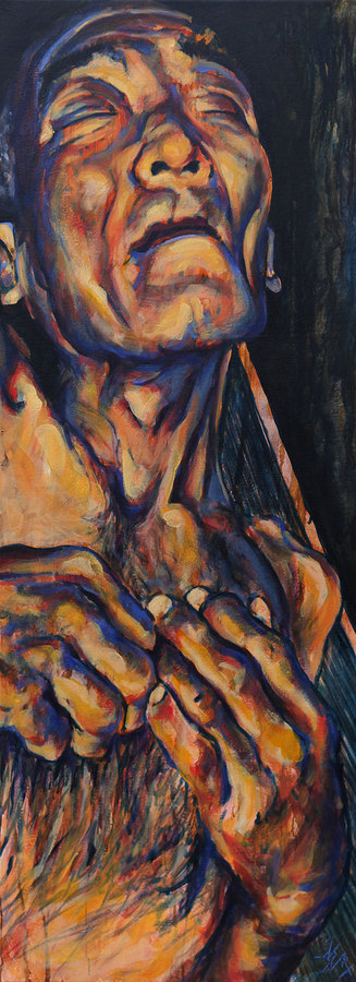 2014 01_Acrylique sur toile_62x170_Entre deux