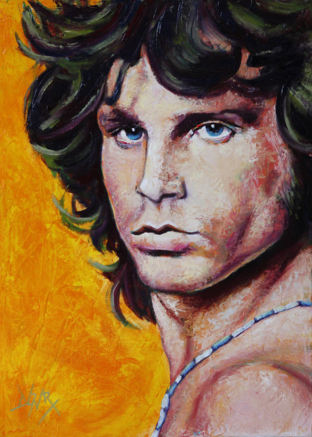 2014 01_Huile sur toile_50x70_JIm Morrison