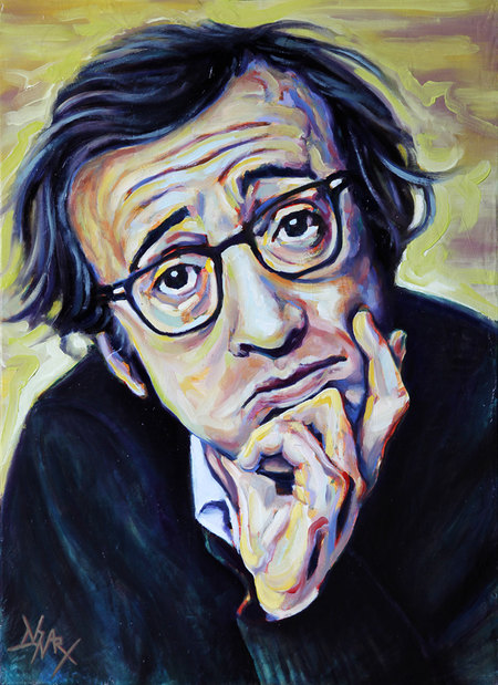 2014 01_Huile sur toile_50x70_Woody Allen