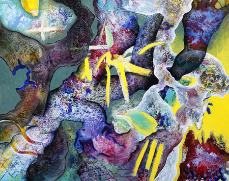 2014 03 Acrylique et huile sur toile_100x80_Envol 3