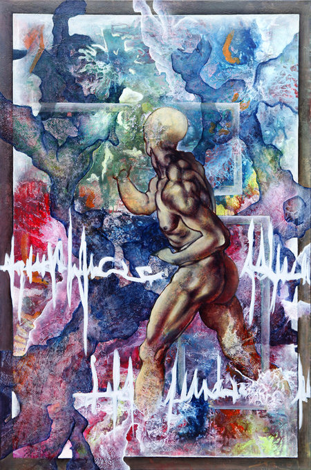 2014 07_Acrylique et huile sur toile_95x140_La fr&eacute;quence originelle I